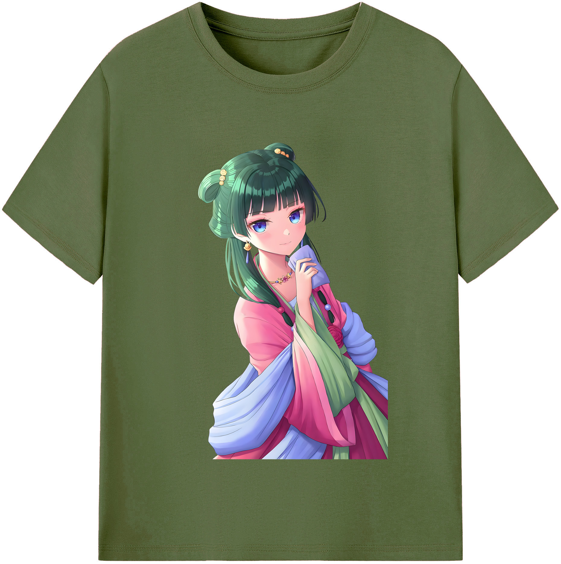 （画像用） 薬屋のひとりごと The Apothecary Diaries 綿100％半袖Tシャツ（フロントプリント）